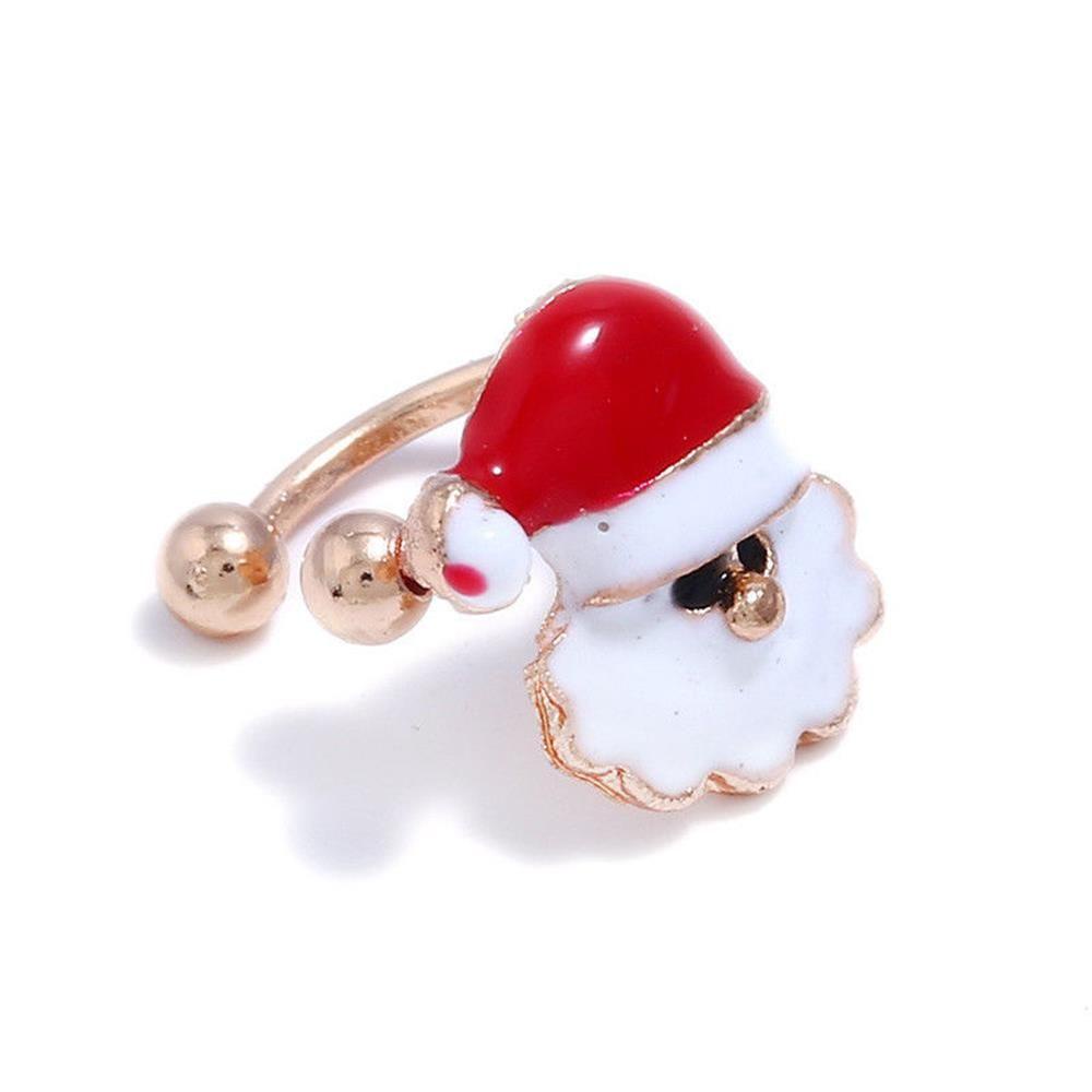 2pcs Anting Cuff Tanpa Tindik Desain Bunga Gaya Punk Untuk Unisex