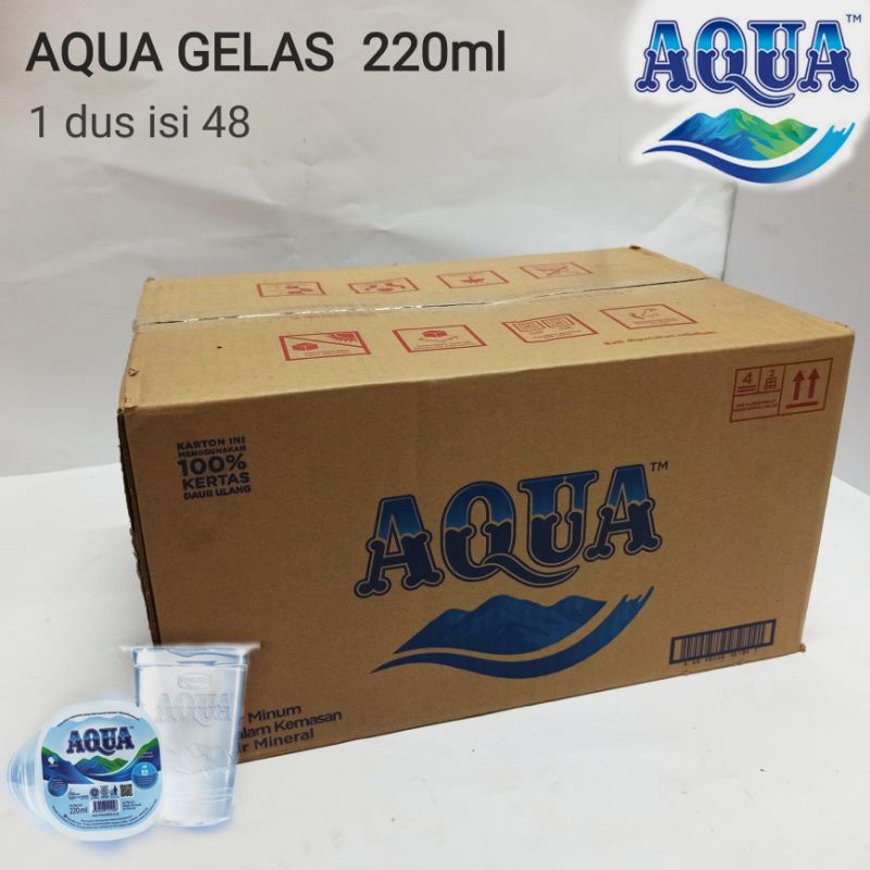 

Aqua gelas 220ml 1 dus isi 48 khusus gosend