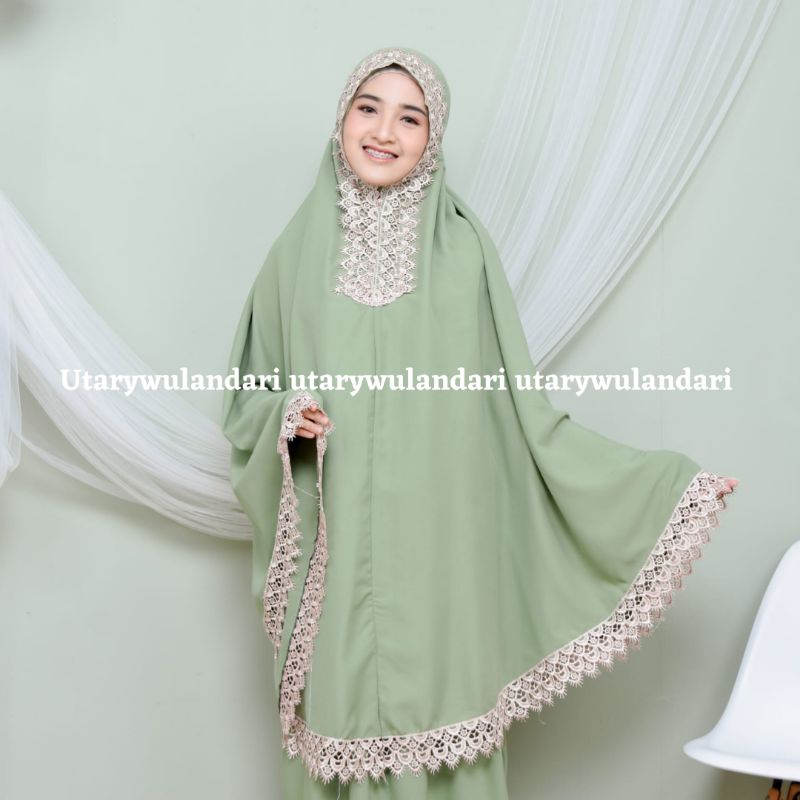 mukena dewasa katun renda ELVIRA series