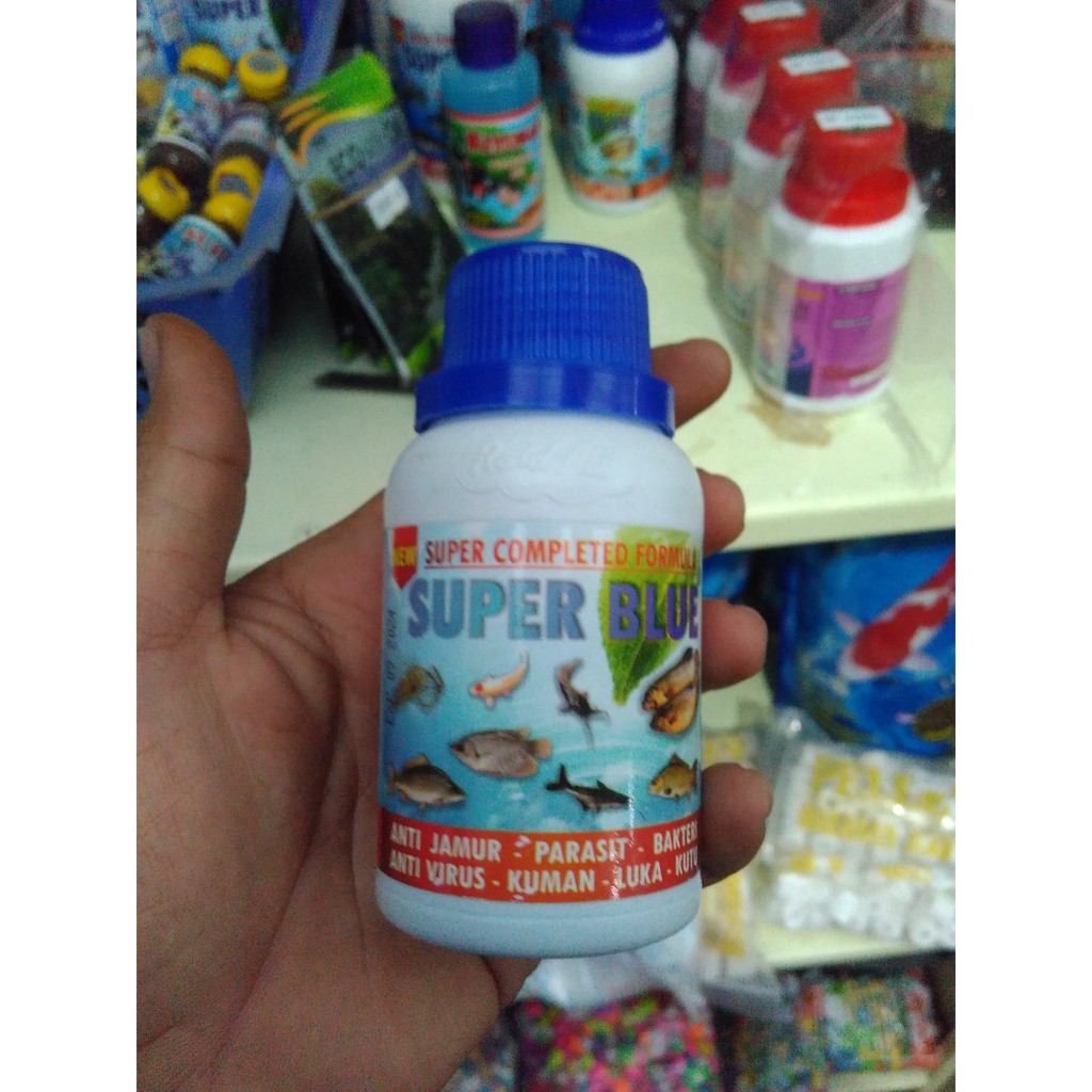 SUPER BLUE OBAT BIRU  METHYLENE BLUE 120ml