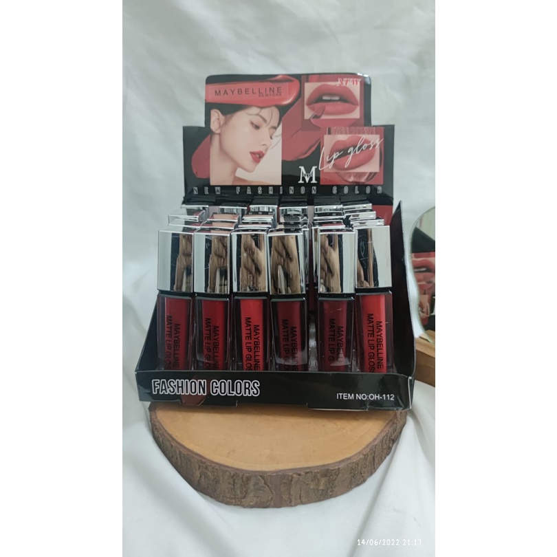 ( 1 BOX ) MAYBELLINE FASHION COLORS LIP CREAM ITEM OH-112