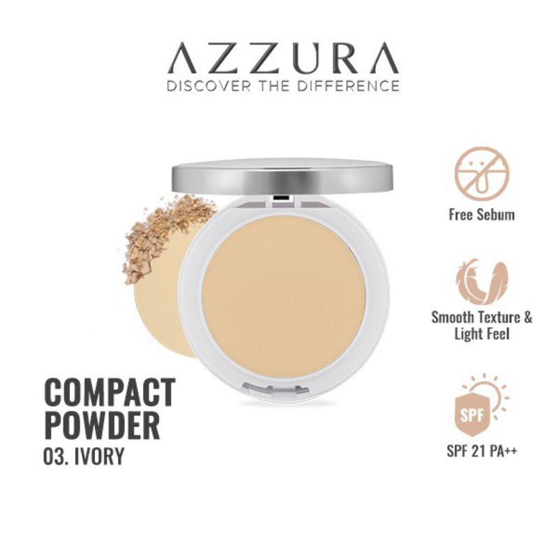 AZZURA Compact Powder Fresh Look SPF 21 PA++ | Bedak Padat by AILIN