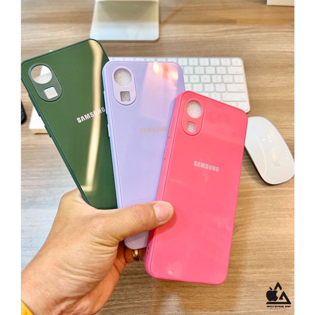 Premium Glass Case SAM A02 A12 SAM M12  A22 4G  A32 4G A03 A03S  A03 Core A13 4G A23 4GWith LOGO TEMPERED SOFTCASE KOREAN SILIKON Candy Mewah