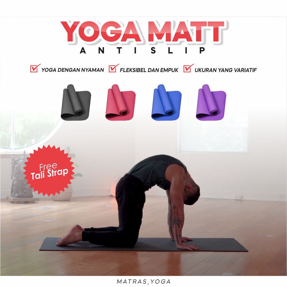 Matras_Yoga Matras Yoga Matras Olahraga Alat Olahraga Matras Olahraga Outdoor Anti Slip MY010