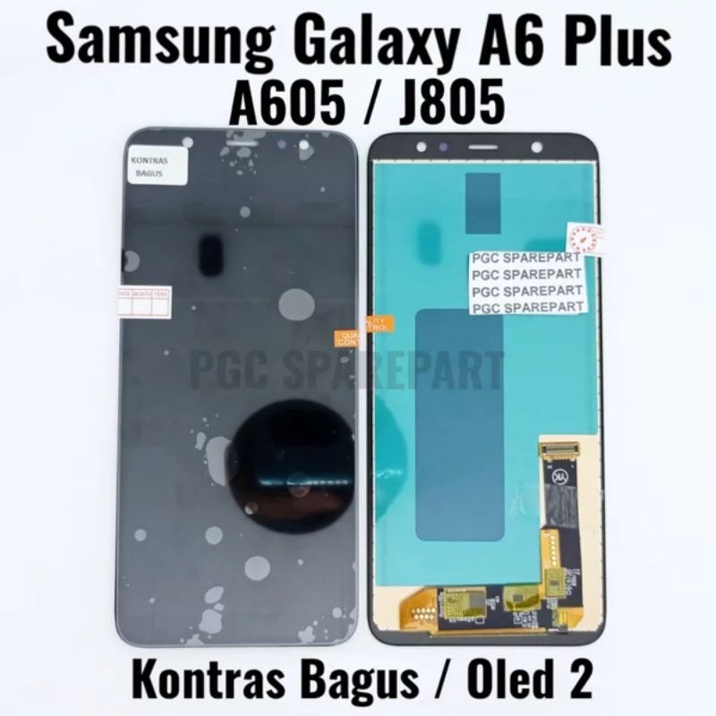 Incell Oled2 Kontras Bagus - LCD Touchscreen Fullset Samsung Galaxy A6+ (2018) / A605 / A6 Plus 2018