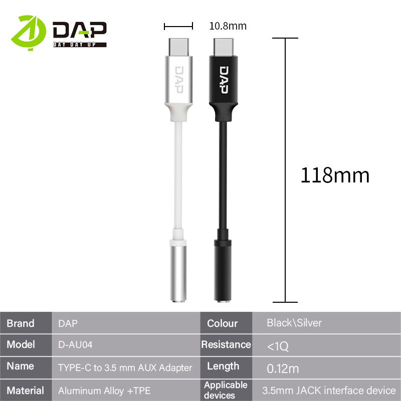 DAP Kabel Audio AUX female to Type-C  D-AU04 Garansi Resmi 1 Tahun