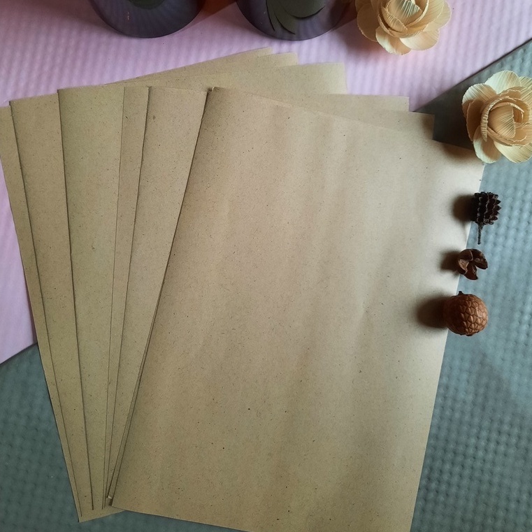 

10 Lembar Kertas Kraft Coklat