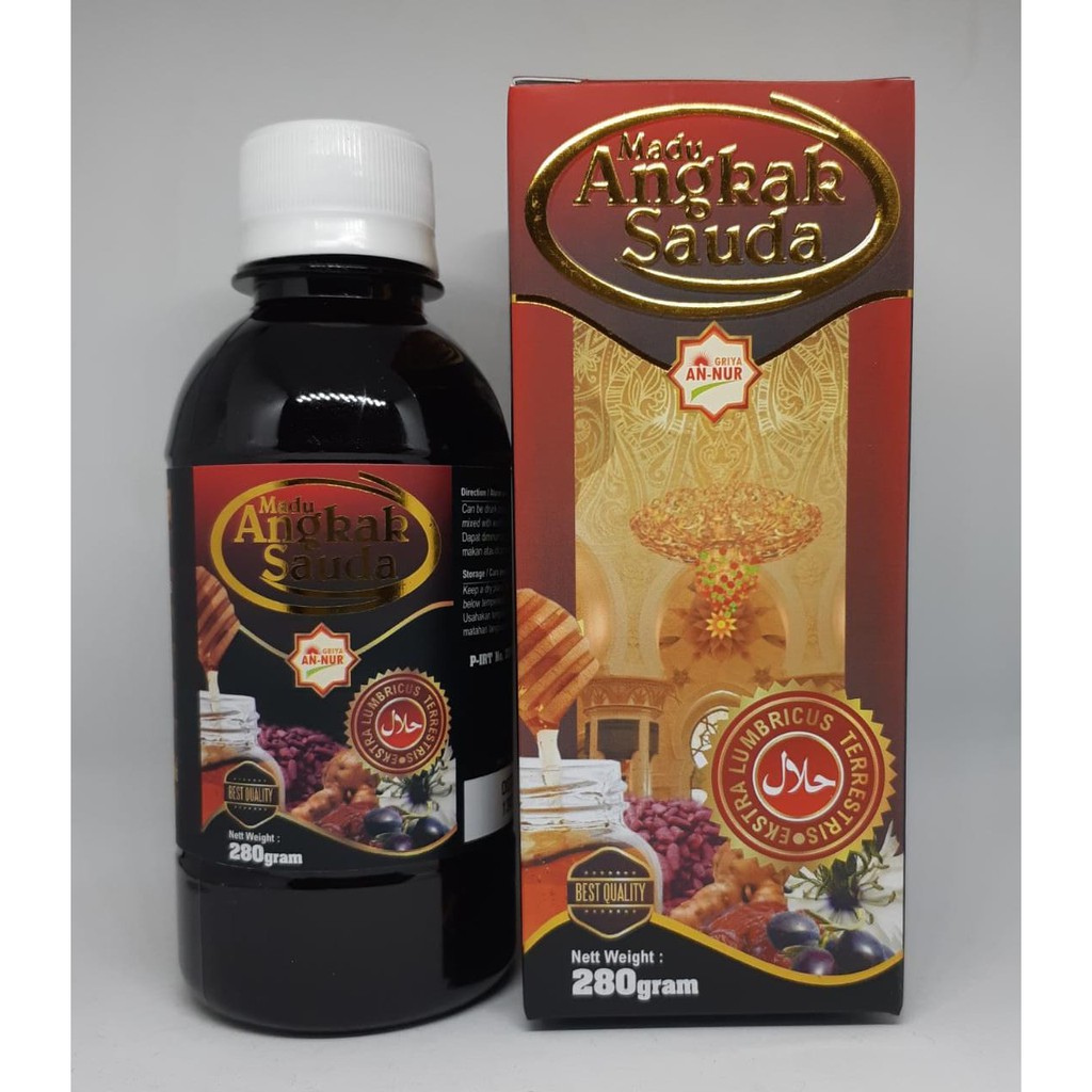 Madu Angkak Sauda - Madu Plus Angkak Plus Sari Kurma Madu Angkur Isi 280 gr