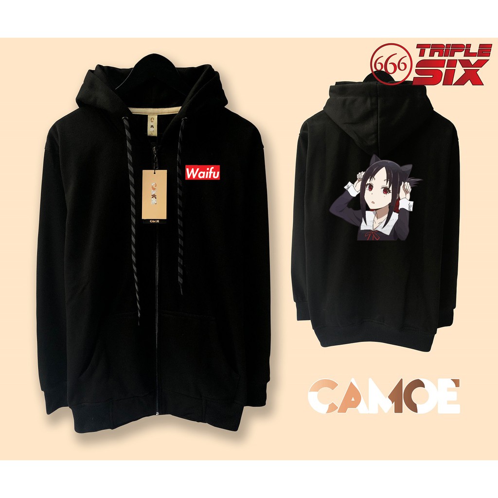 Jaket Hoodie Zipper Anime Kaguya sama cat Love is war
