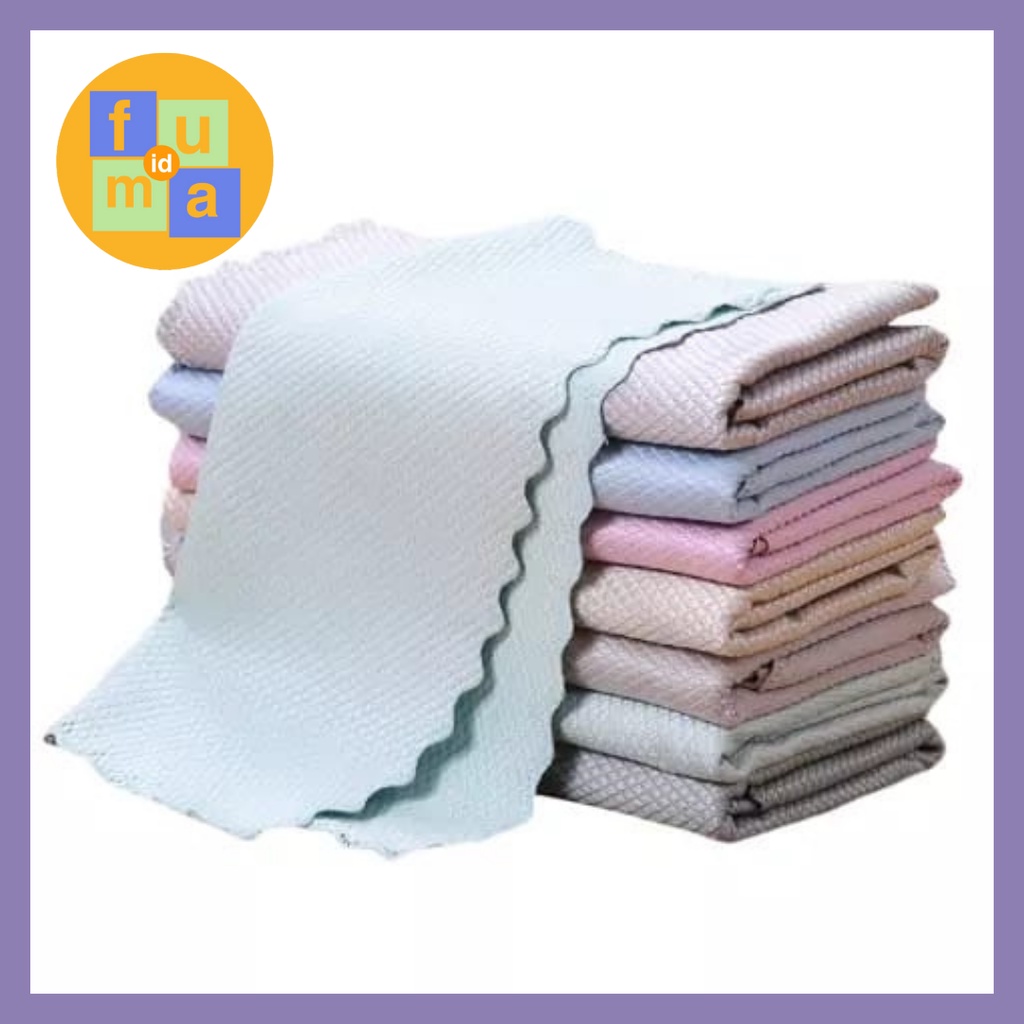 Lap Kain Microfiber Premium Pembersih Meja, Kacamata, Kaca Serbaguna / Kain Microfibber Multifungsi