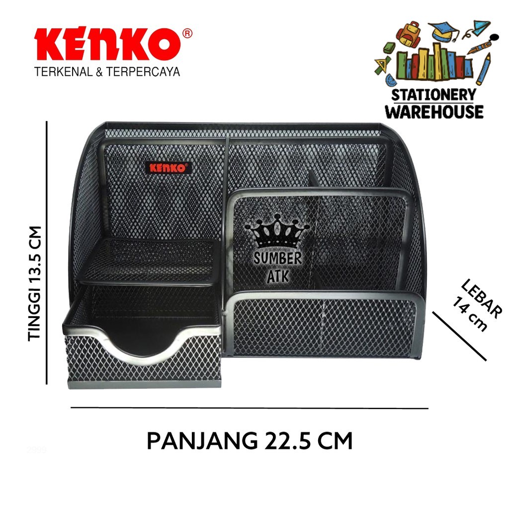 

Desk Set MDS-204 Mesh Wire ( Tempat Alat Tulis Jaring )