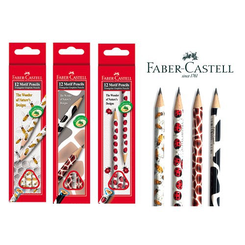 

pensil kayu faber castell 2B motif