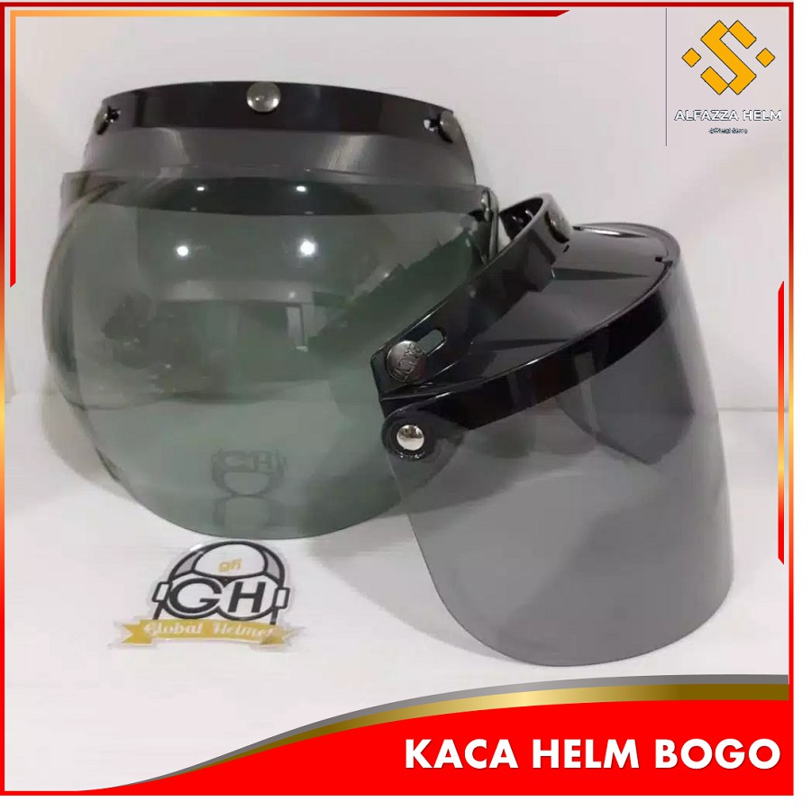 KACA HELM BOGO DATAR CEMBUNG MOTOR KACA HELM CARGLOSS ORIGINAL MURAH SNI
