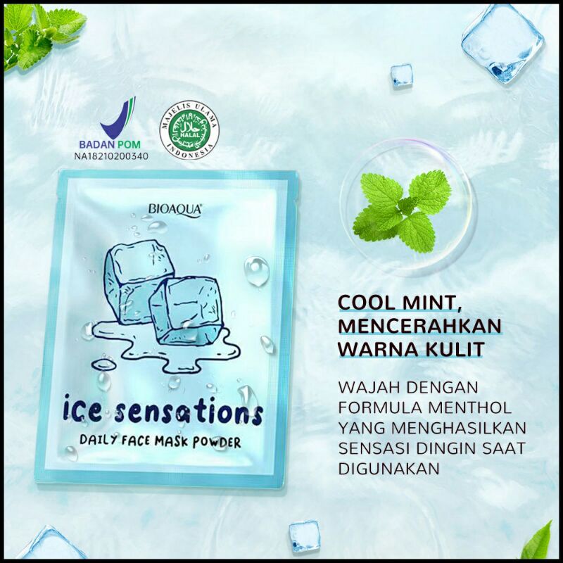 BIOAQUA Sheet Mask Daily Face Mask Powder 20g Original BPOM