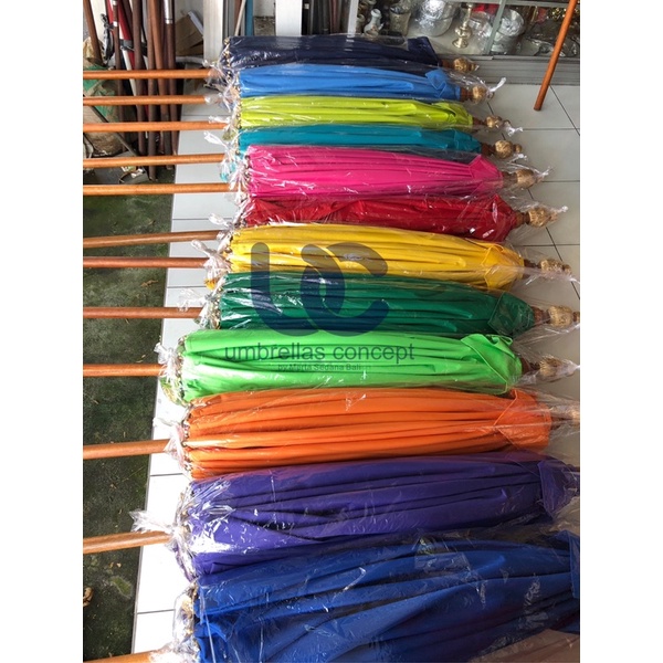 Payung Bali Pantai 2 Meter Rumbai Etnik / Tedung Klasik Tassel Hias Dekorasi Kain Rami &amp; Waterproof