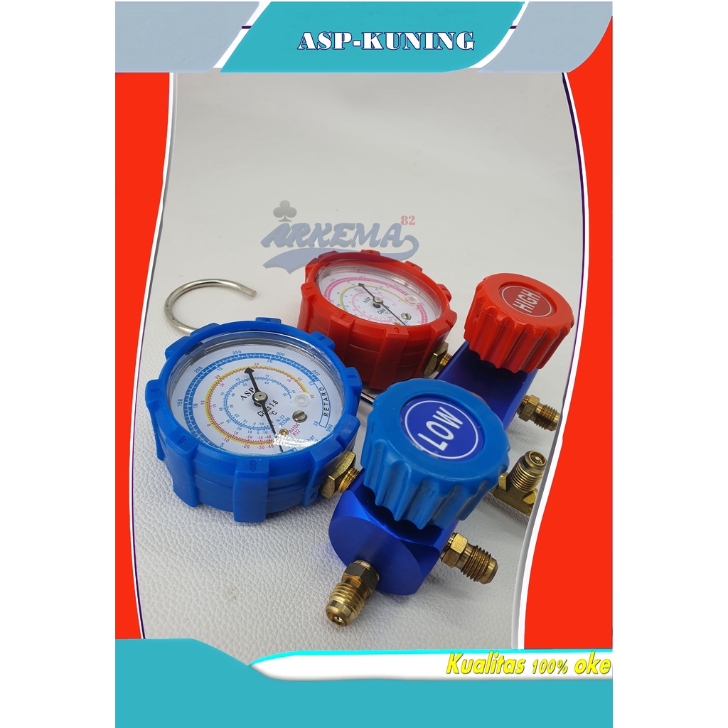 MANIFOLD DOUBLE TEKANAN TINGGGI R32 &amp; R410 PREMIUM CLASS | ANALISER , ANALIZER , MANIFOL , MANIPOL