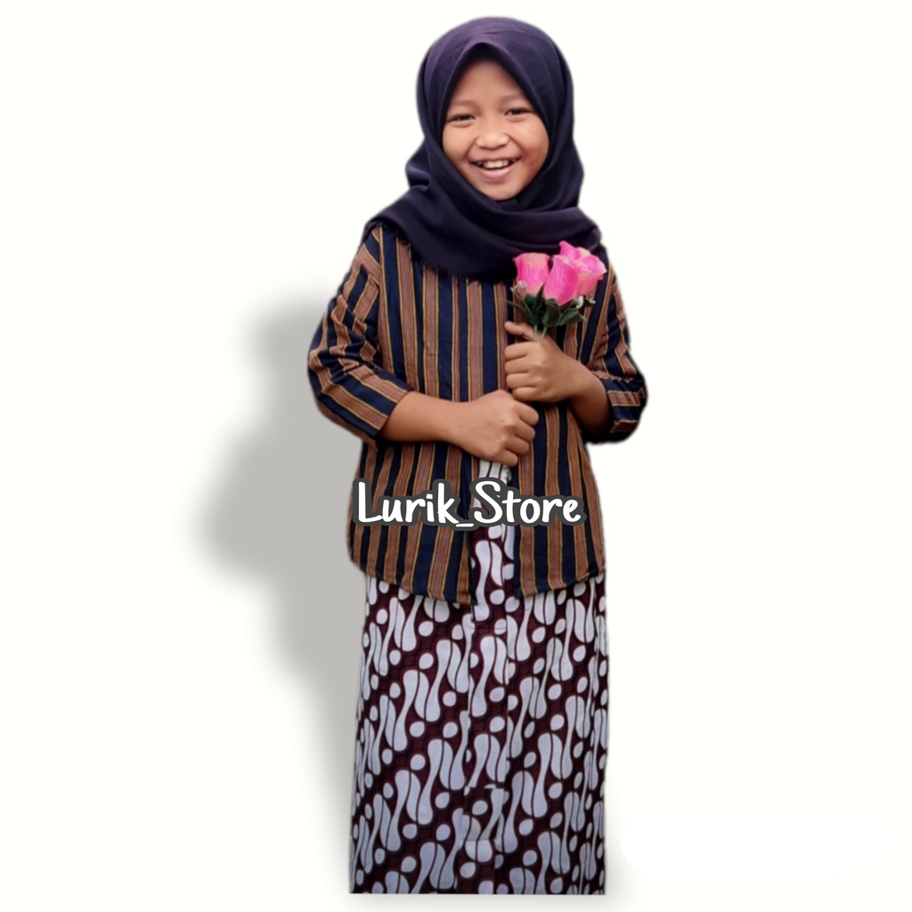 kebaya wanita Set Baju Adat Wanita/Set Baju Lurik Wanita/Baju Surjan/Baju Kebaya/ Setelan Lurik Anak