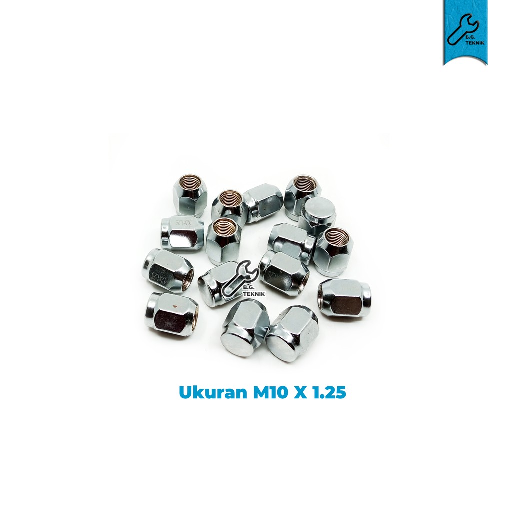 Mur roda APV Fujita lug nut M12x1.25 isi 16 Pcs (Kunci 19)