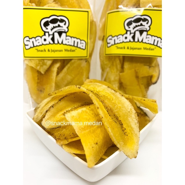 KERIPIK PISANG CARAMEL / ORIGINAL ASIN 200GR | SNACKMAMA