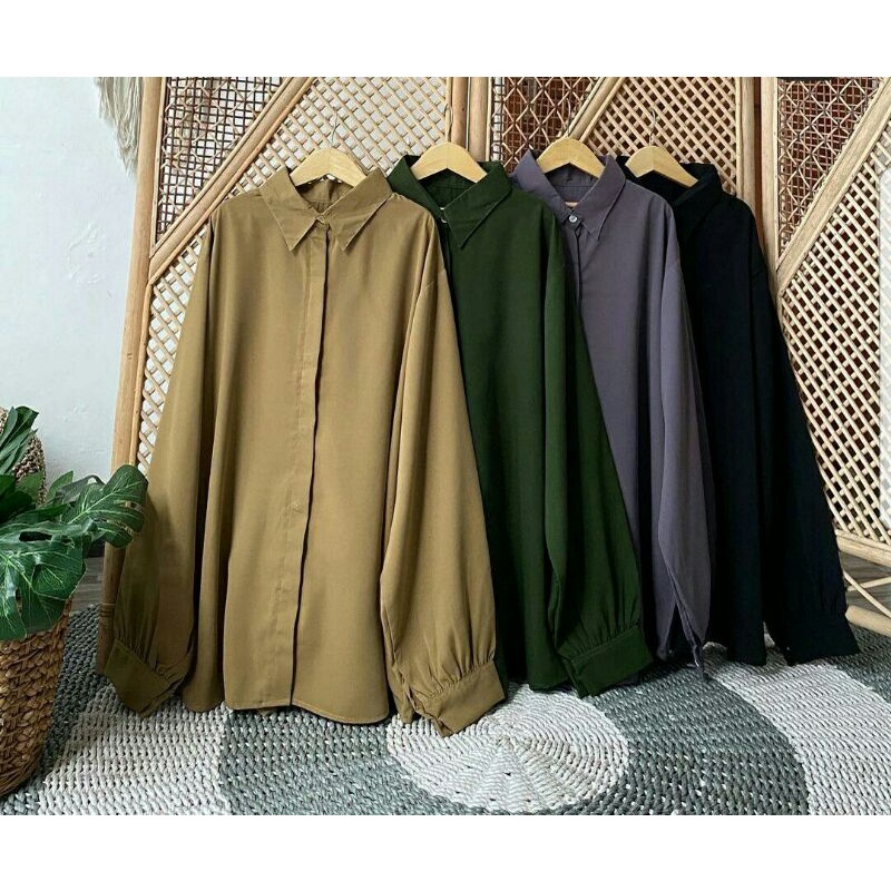 RENNA BLOUSE / atasan WANITA BAHAN WOLFIS