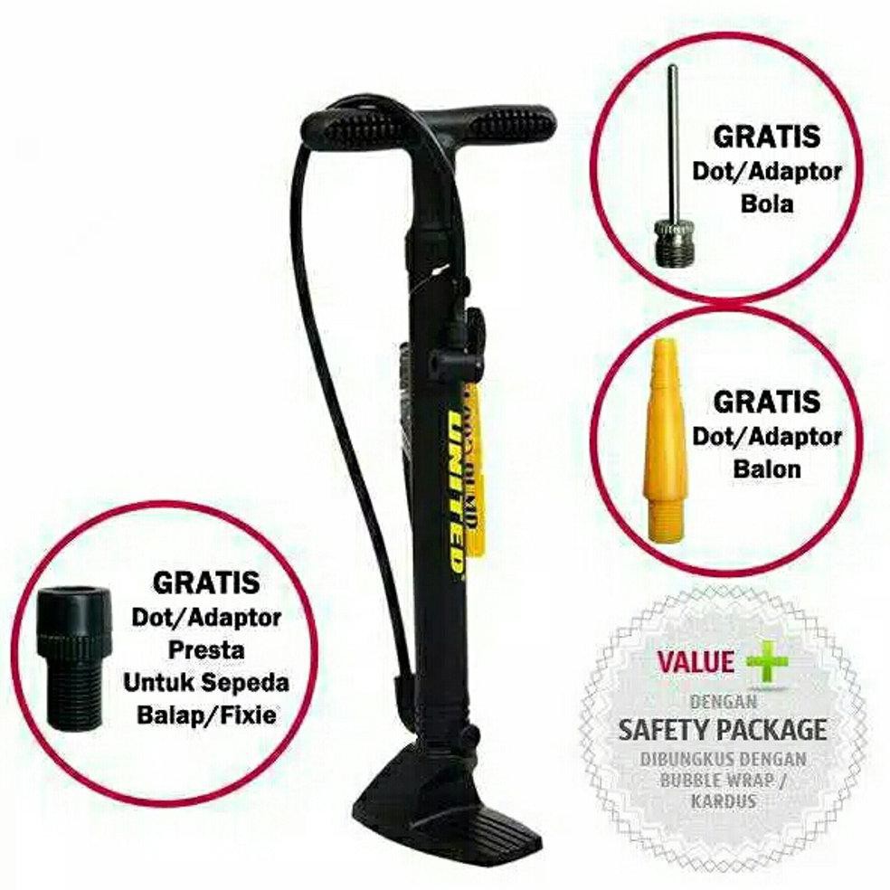 Pompa Angin Sepeda United PM-8800 - Pompa Angin - Pompa Ban - Pompa Motor