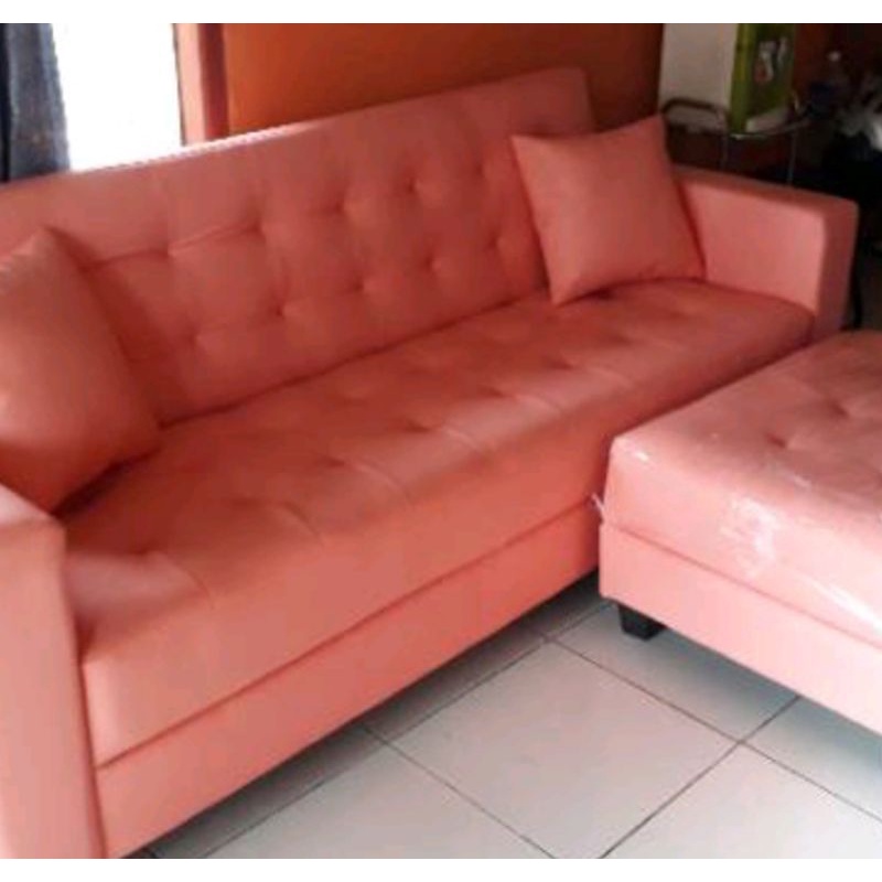 KJF Sofa Bed FUTON With Stool  sofa ruang tamu minimalis, kursi sofa, kursi sofa minimalis, sofa rua