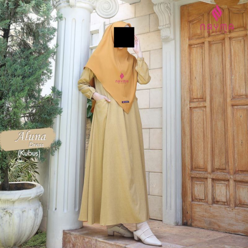 GAMIS POLOS ALUNA DRESS BY NAYMA HIJAB