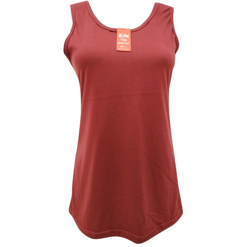Singlet Golden Nick Tank Top GN Katun-Merah