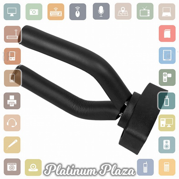 TaffSTUDIO Bracket Hook Gantungan Dinding Gitar - HK00433 - Black`11Z0CR-