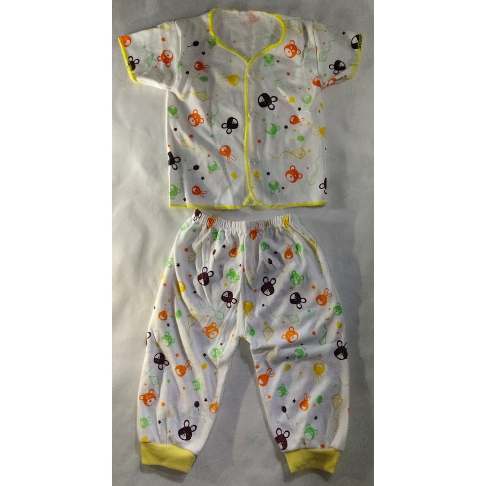 Setelan Baju Celana Bayi New born Terdaftar SNI / Satu Set Pakaian Santai Tidur Baby New Born