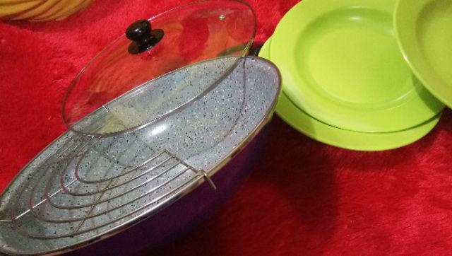 Wajan Maspion Deepwok Pornito Porcelain Granito 33cm Kode Hip