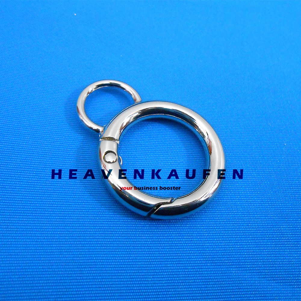 Ring Bulat Kuping Bisa Dibuka - Tutup Diameter Lubang 2 cm Tebal 4 mm Warna Silver