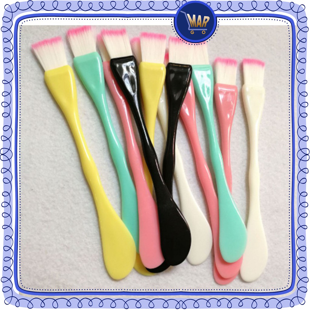 Kuas Masker Wajah 2 In 1 Spatula 2 in 1 packing plastik