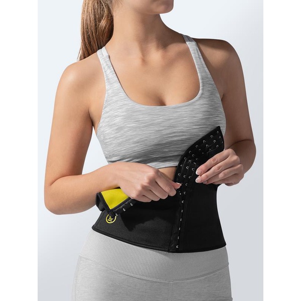 HOT SHAPERS CORSET SLIMMING WAIST CHINCHER Alat Korset Terapi Pembakar Lemak Perut Buncit Pelangsing Badan Dengan 3 Step Pengait Pria Wanita Bahan Neotex Smart Fabrics Technology