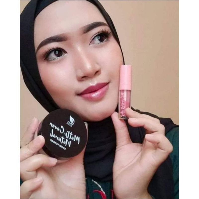 Loose Powder Matte Cover Natural SR12 Bedak Tabur Memberikan Efek Look Makeup Natural Anti Sinar UV