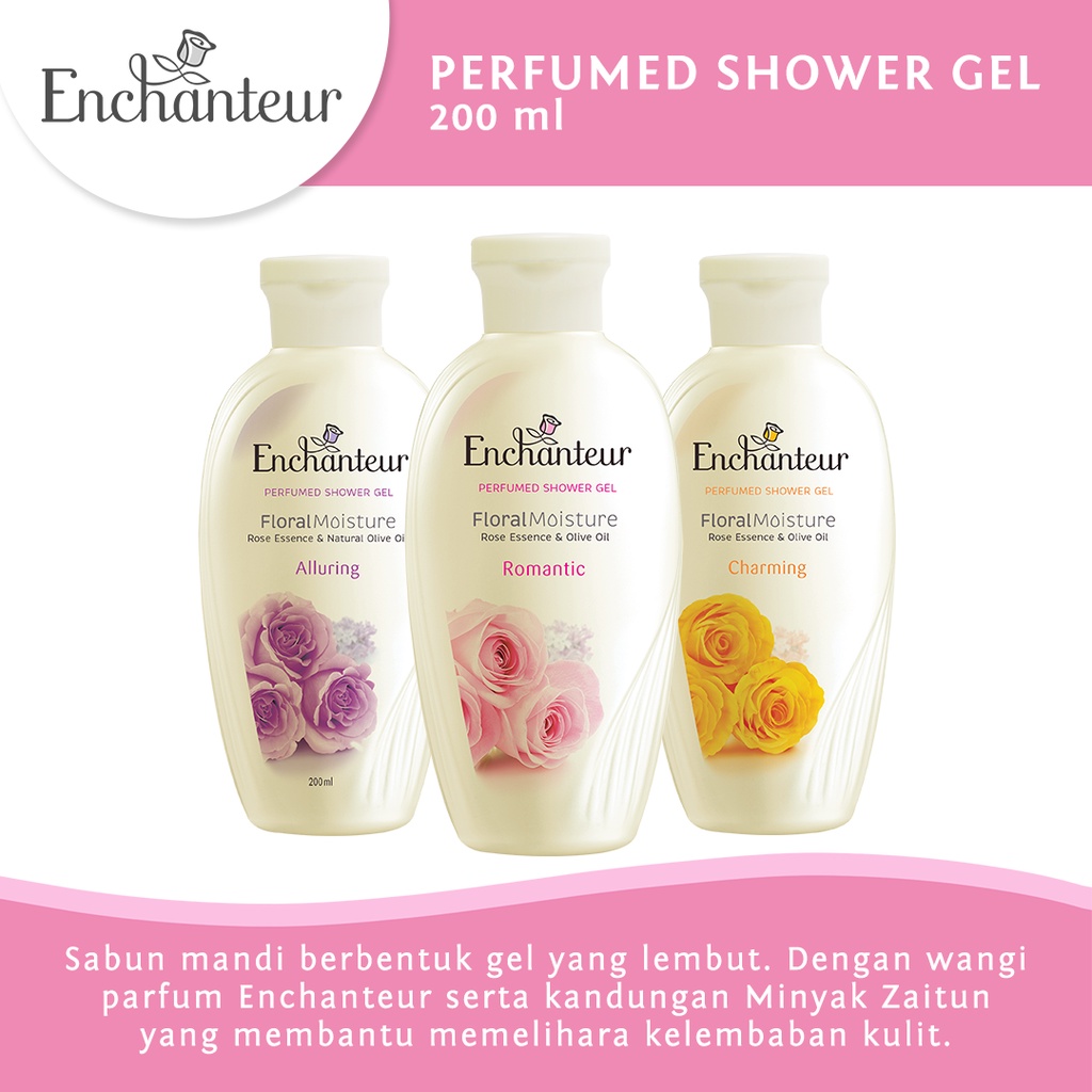 Enchanteur Sabun Mandi Cair Charming 200 Ml - Shower Gel | Refill