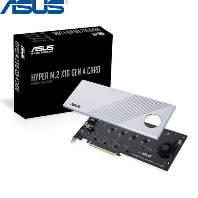 Asus Hyper M.2 X16 Gen 4 Card - Supports Four Nvme M.2 - Pcie 4.0/3.0