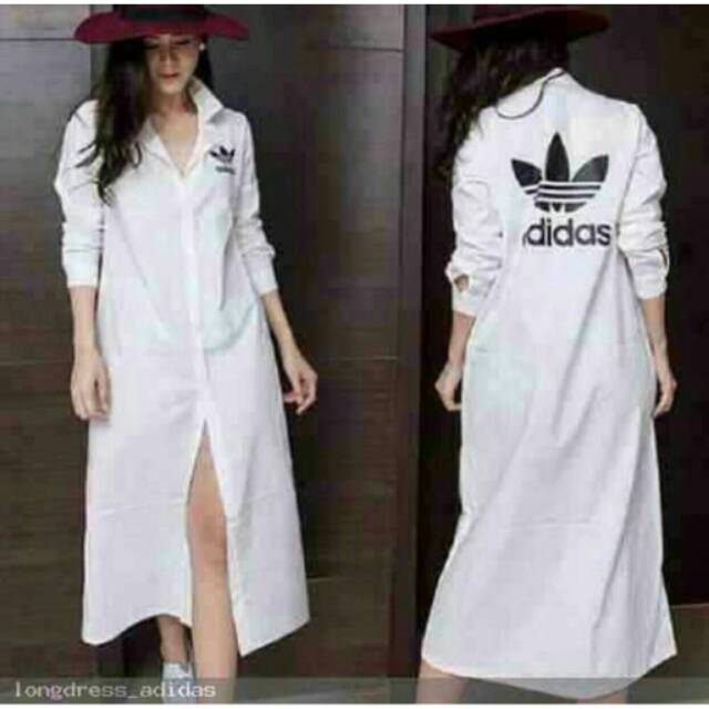 kemeja tunik adidas (ma) Bahan crepe