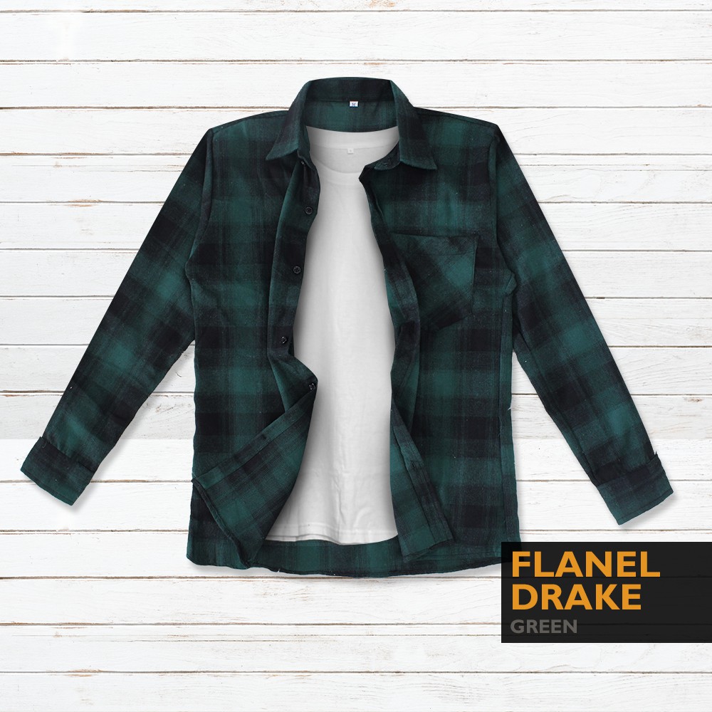 AZURE FASHION HEM FLANEL DRAKE | KEMEJA PRIA | LENGAN PANJANG | REMAJA I CASUAL