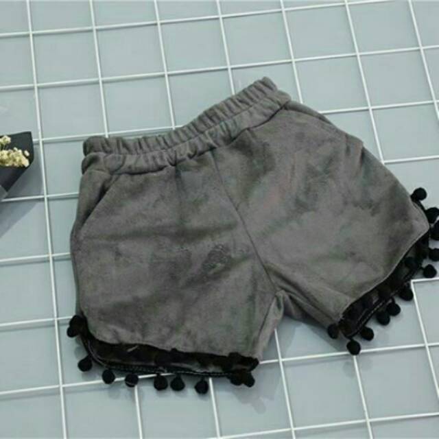 GA2314 GYPSY PANTS GREY / celana pendek anak perempuan sexy keren bagus murah import