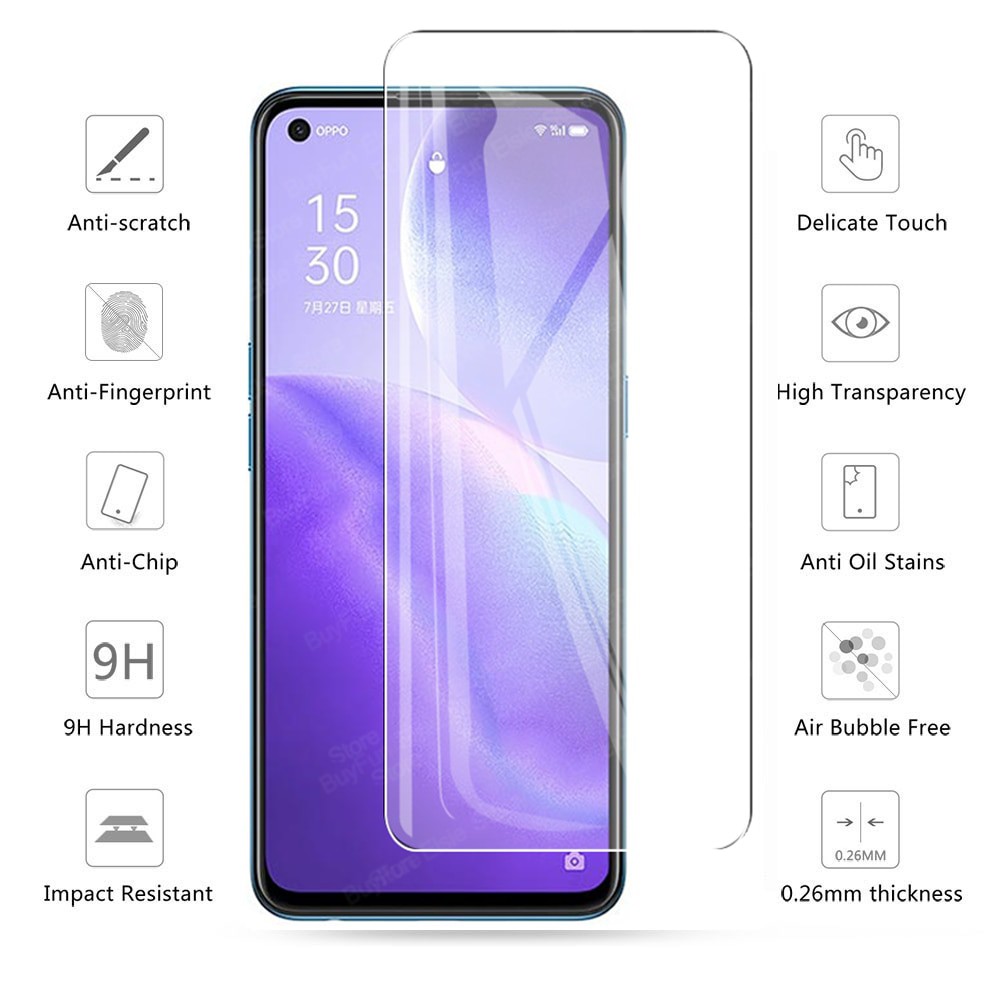 Pelindung Layar Tempered Glass Oppo Reno 5 Reno 6 4G Reno 6 5G Reno 6 Pro Paket 2 in 1