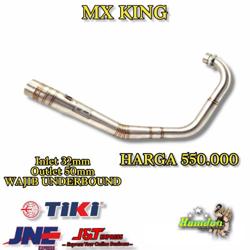 LEHERAN / HEADER KNALPOT SJ-88 MX KING ROADRACE