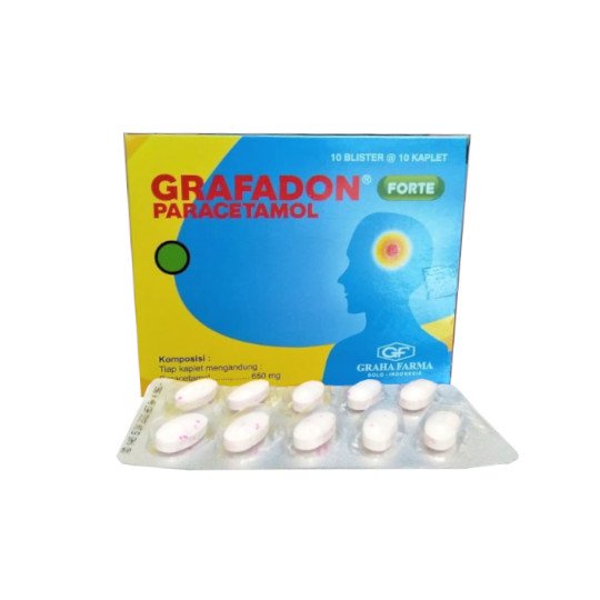 Paracetamol Grafadon Forte isi 100 Tablet