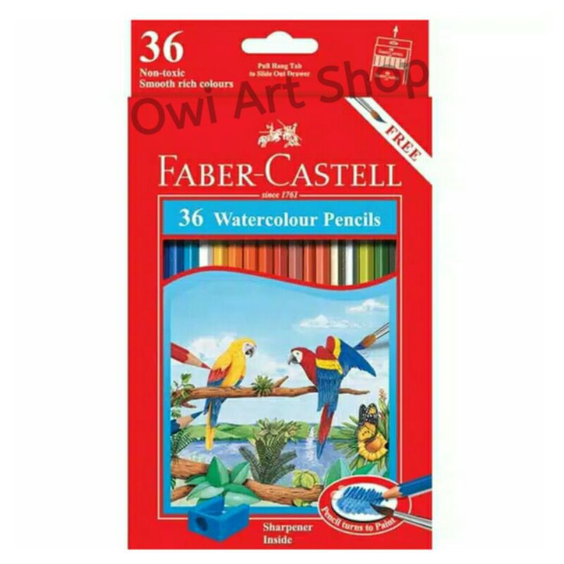 

Pensil Warna Faber Castell Watercolour 36 Warna - Pensil Menggambar - Pensil Lukis Warna