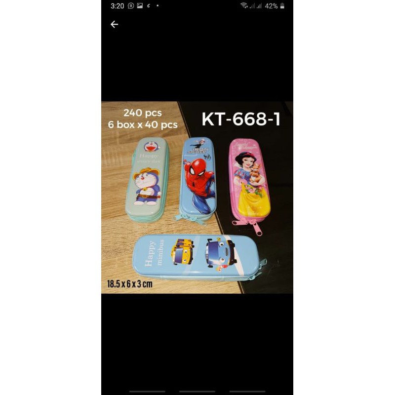 

Tempat Pensil Pulpen Anak Karakter KT 668 - 1