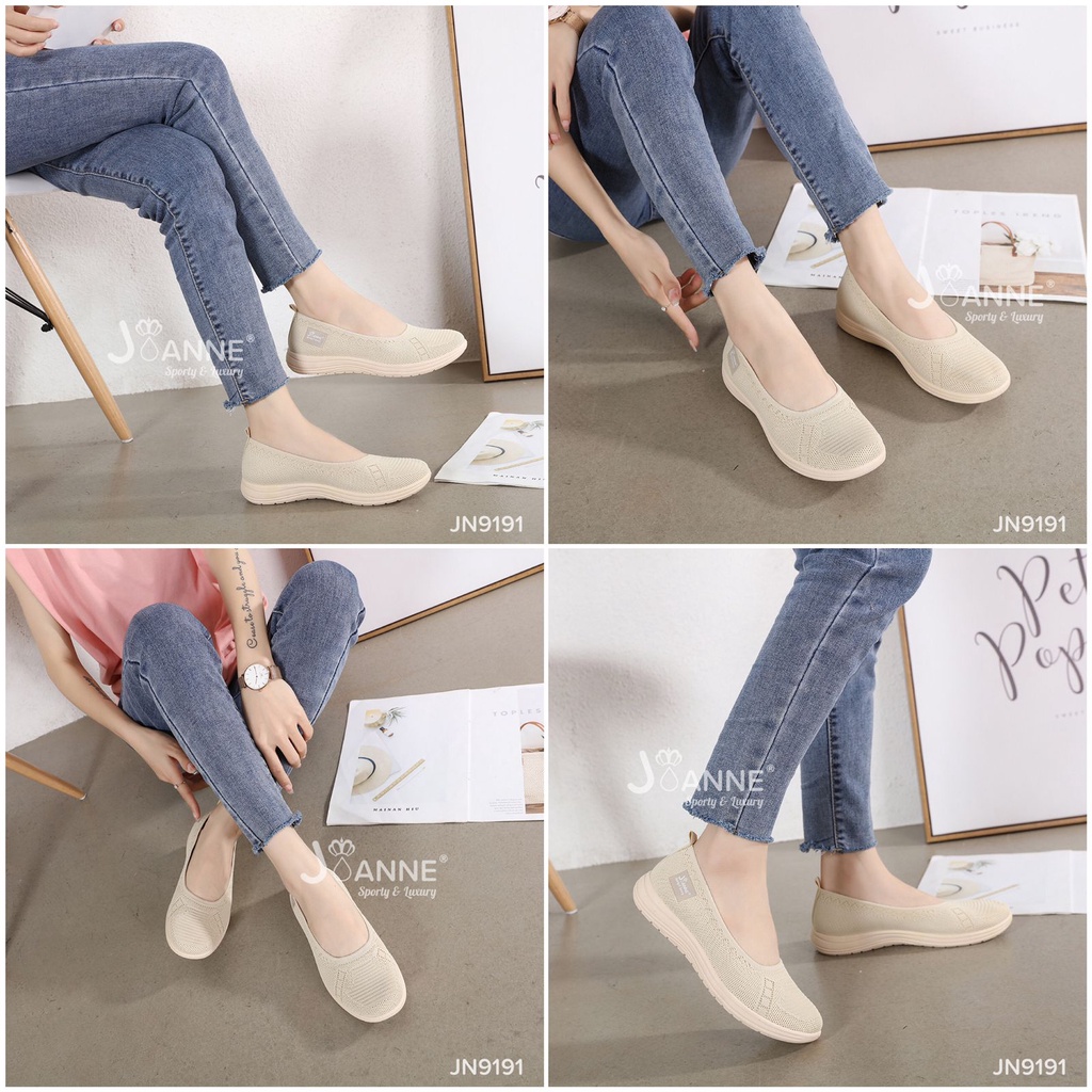 JOANNE FlyKnit Flat Shoes #JN9191 ORIGINAL (RESTOCK)