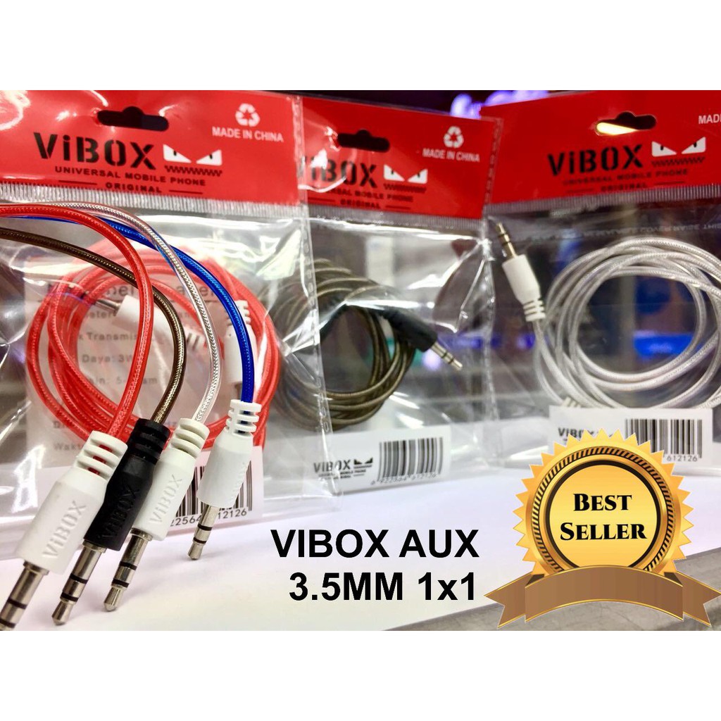 Vibox Kabel Aux Av Rca 2x1 To Jack 3.5mm RC-150 Transparan Cable Jack Audio Speaker Untuk Hp Pc Tv Amplifier Multi Media 1.5M