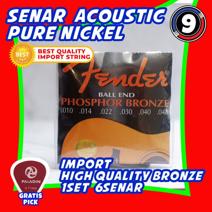 senar gitar akustik fender acoustic fender 010