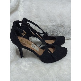 britta platform heels black