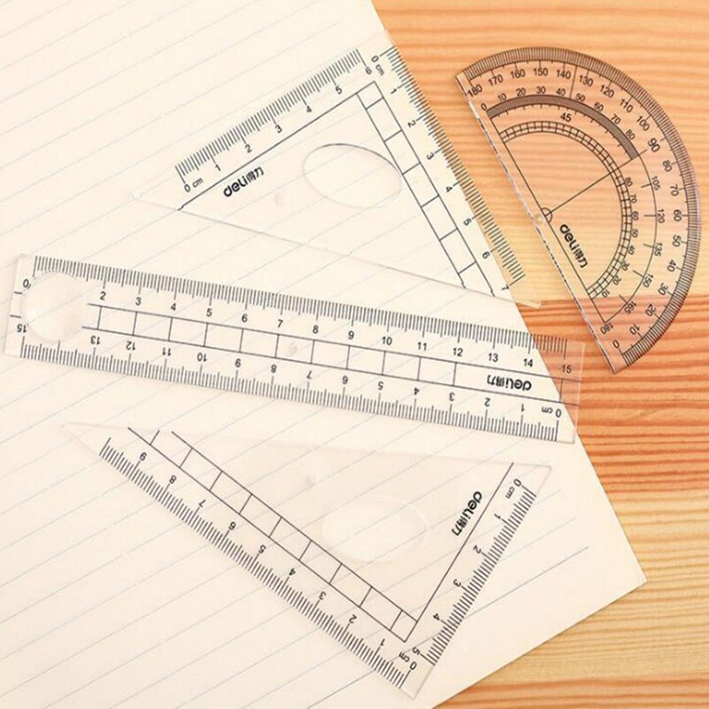 QUINTON 8 pcs /set Geometry Kit Set Examination Math Learning Tools Math Sets Protractor Stationery Student Supplies Ruler Compass Eraser Compass Ruler Kit/Multicolor